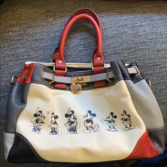 mickey and minnie love story handbag